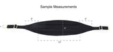 クラシックカマーバンド - ブラックサテン無地シルク、真鍮製クラスプとスライダー付き BSACC-1 C
